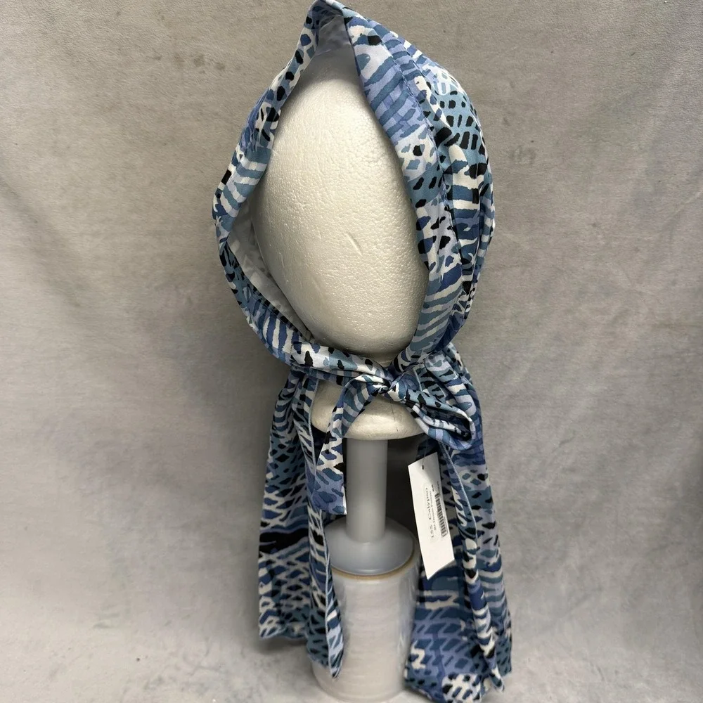 Hats For‎ You Bandana Womens One Size Blue Calypso Denim Fantasy Headscarf